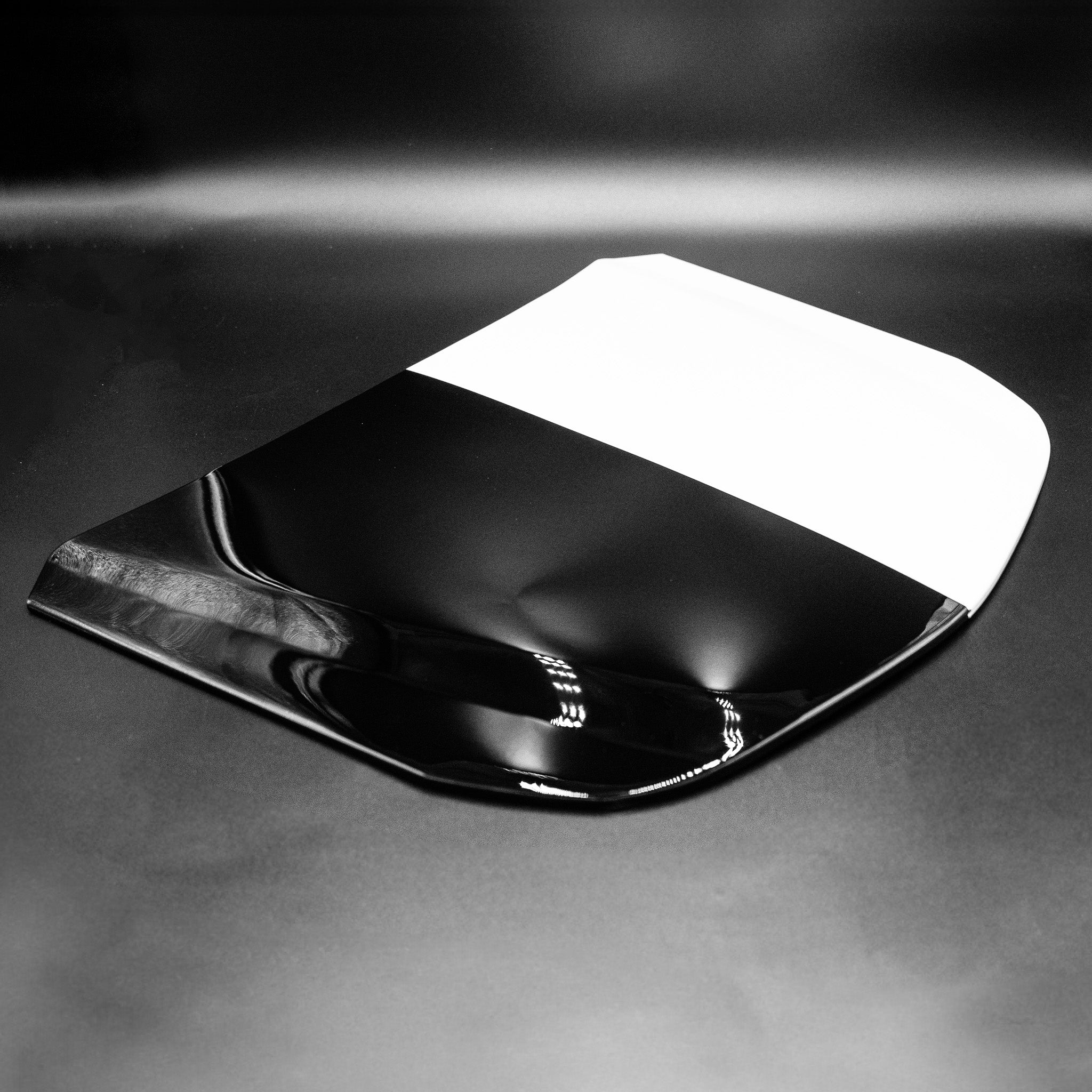 Miniature Car Hood Display (15"H x 20"W) Black / White Window Tint