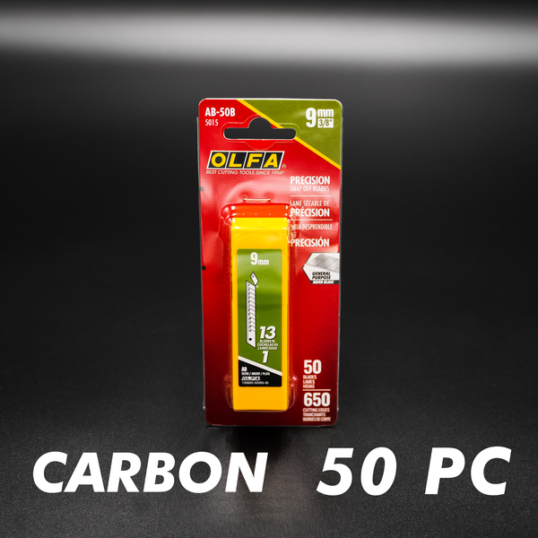 OLFA CARBON STEEL BLADES 13 POINT (50 Pack)