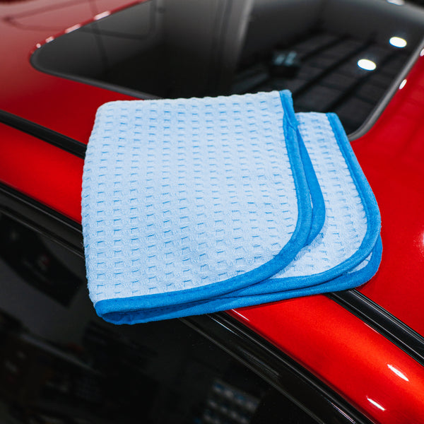 WAFFLE WEAVE WINDOW CLEANING TOWEL 16