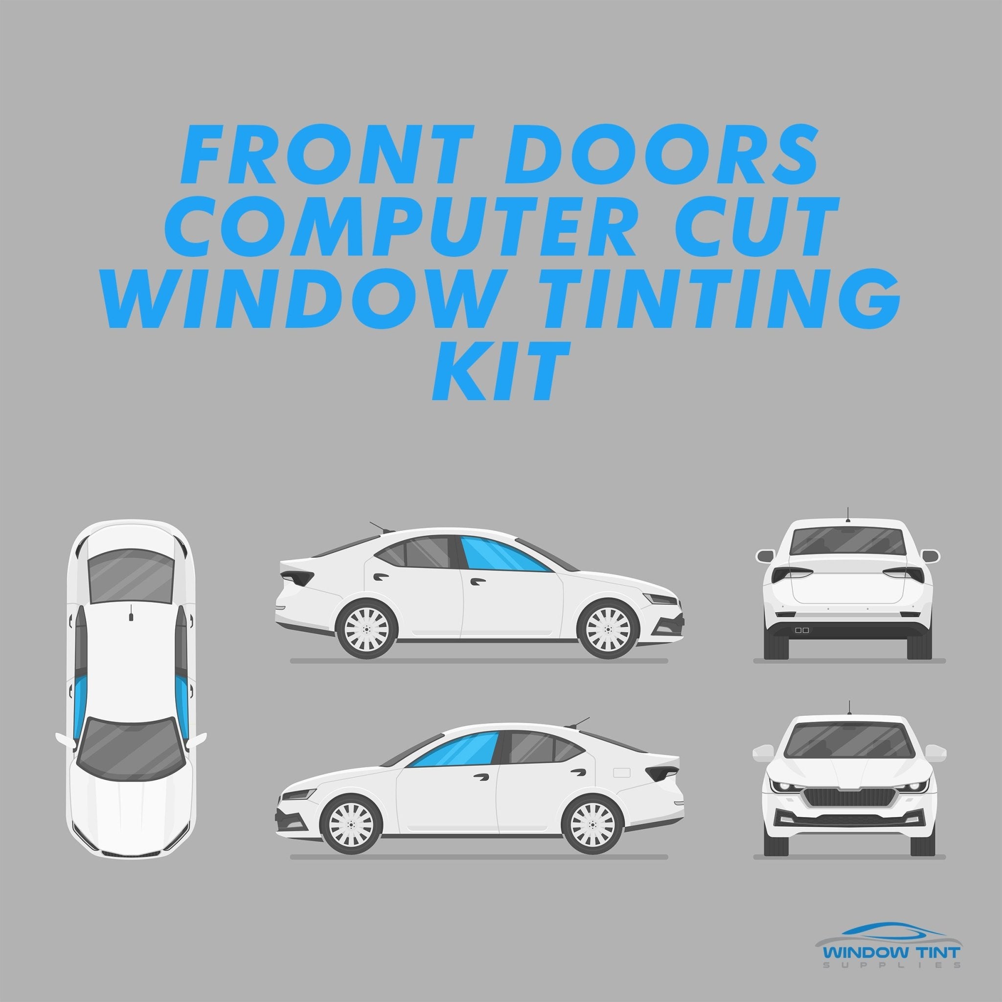 Front Doors Computer Cut Window Tinting Kit Window Tint Supplies