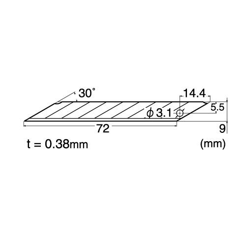 NT BD-50P 30 DEGREE BLADES 9 POINT (50 Pack)
