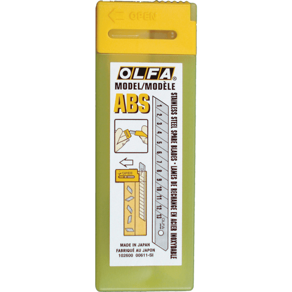 OLFA STAINLESS STEEL BLADES 13 POINT (10 Pack)