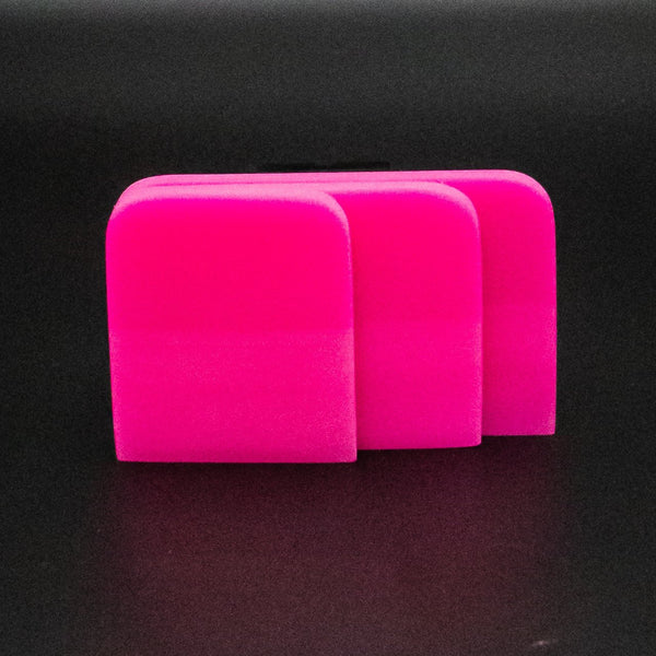 Pink PPF Squeegee - 4x3 angled corner