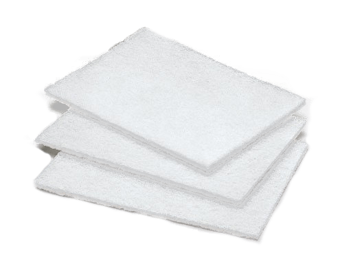 White Non-Score Scrub Pad (Scrubber Replacement) - 3 Pack